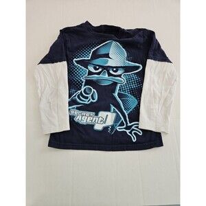Phineas And Ferb Agent P Boys LS Shirt Size S Perry 7/8